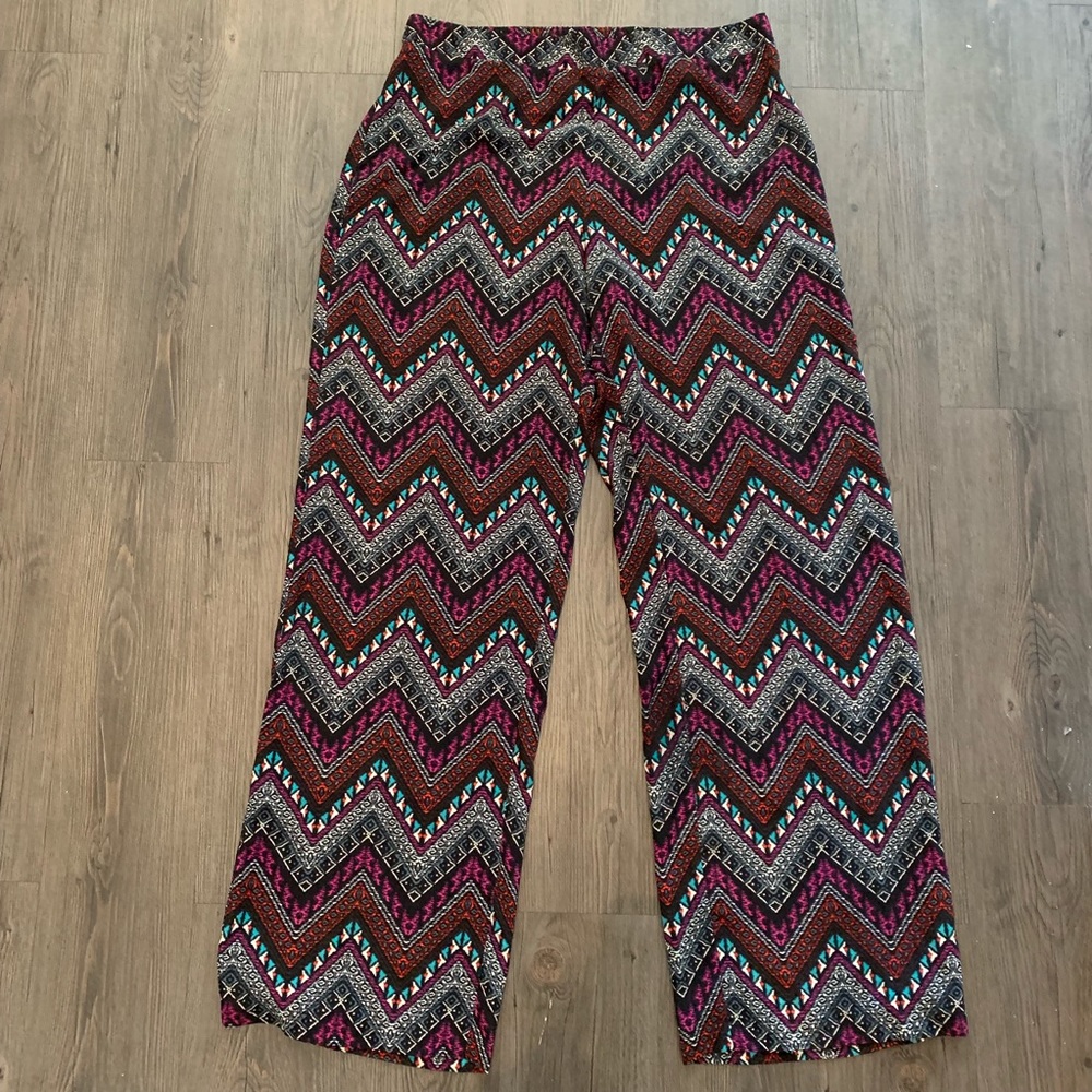 Printed palazzo pants